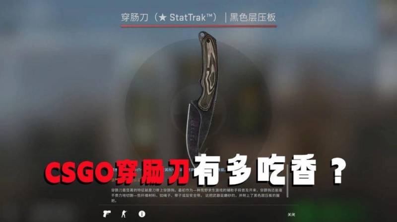 CSGO的穿肠刀有多吃香遇到稀有皮肤的话转手就是上千块钱